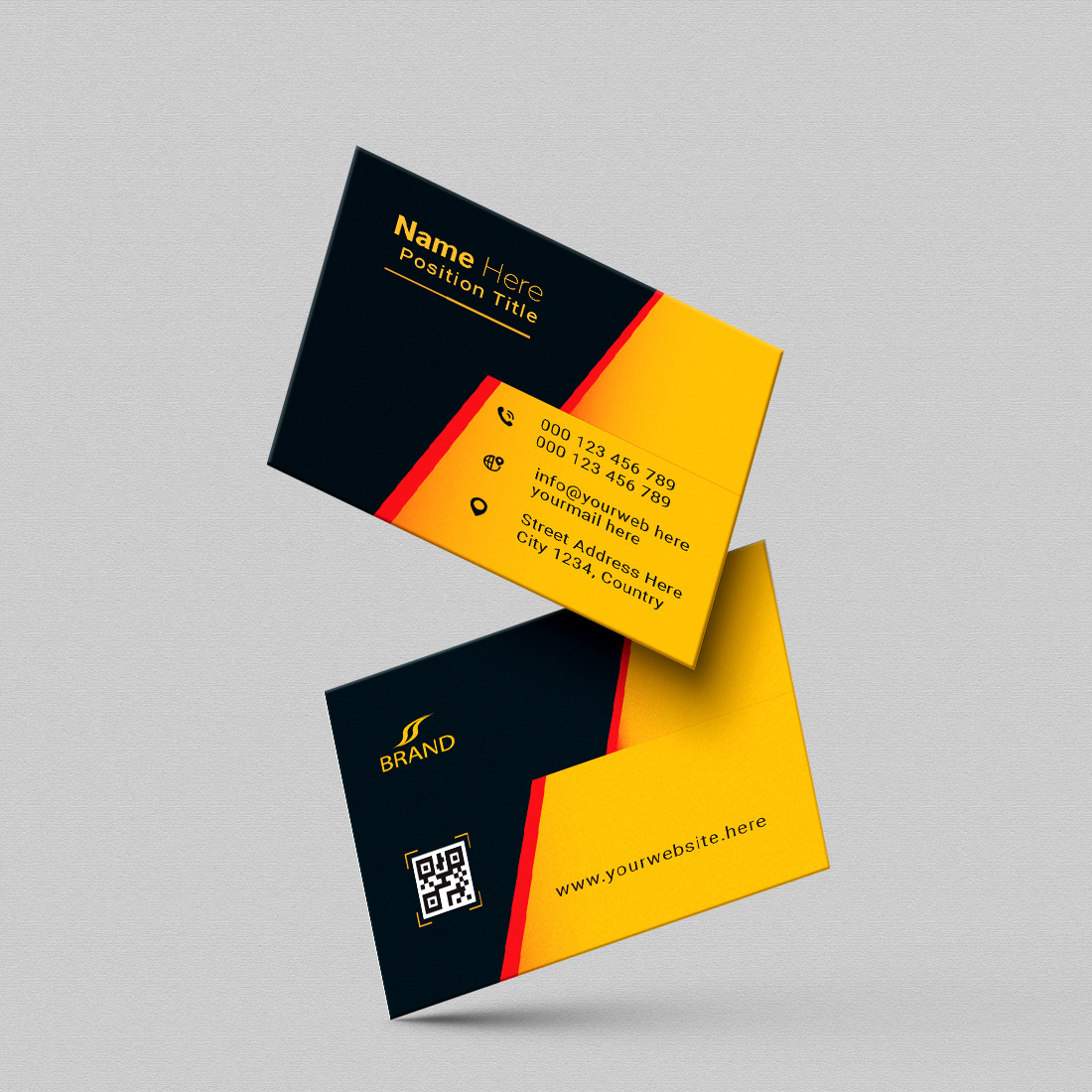 creative and simple modern business card design cover image.