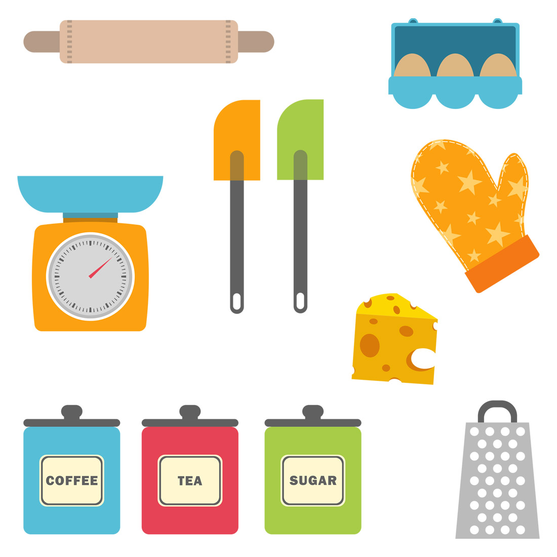 Kitchen Cooking Utensils Ingredients Png cover image.