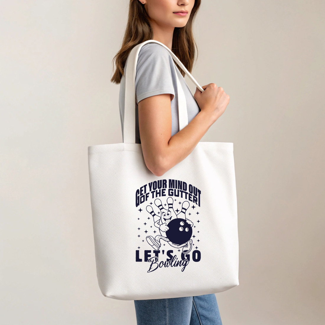 lets go bowling perfect vector illustration for sports enthusiasts 5 with tote bag mock up 509