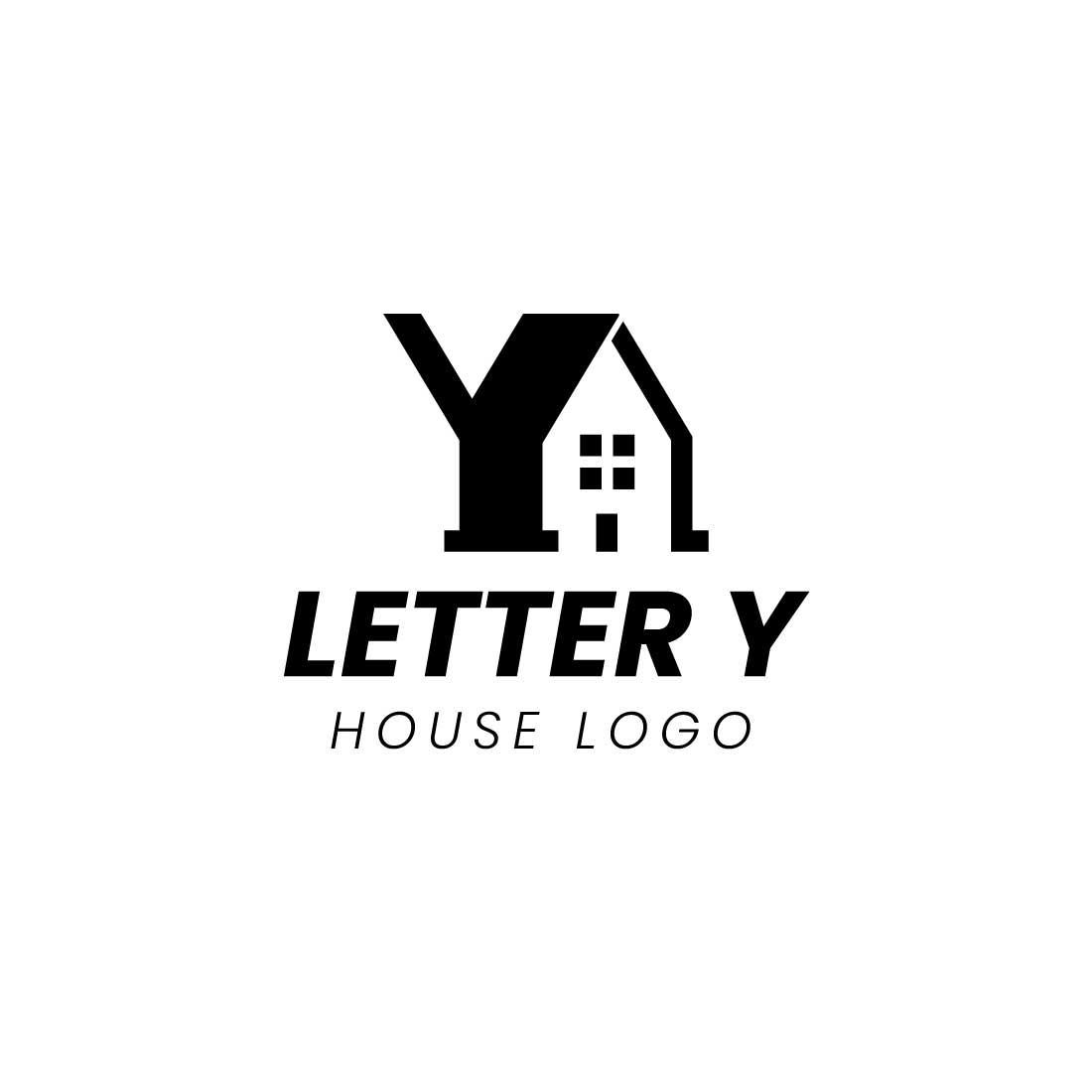 Creative Letter Y House Logo preview image.