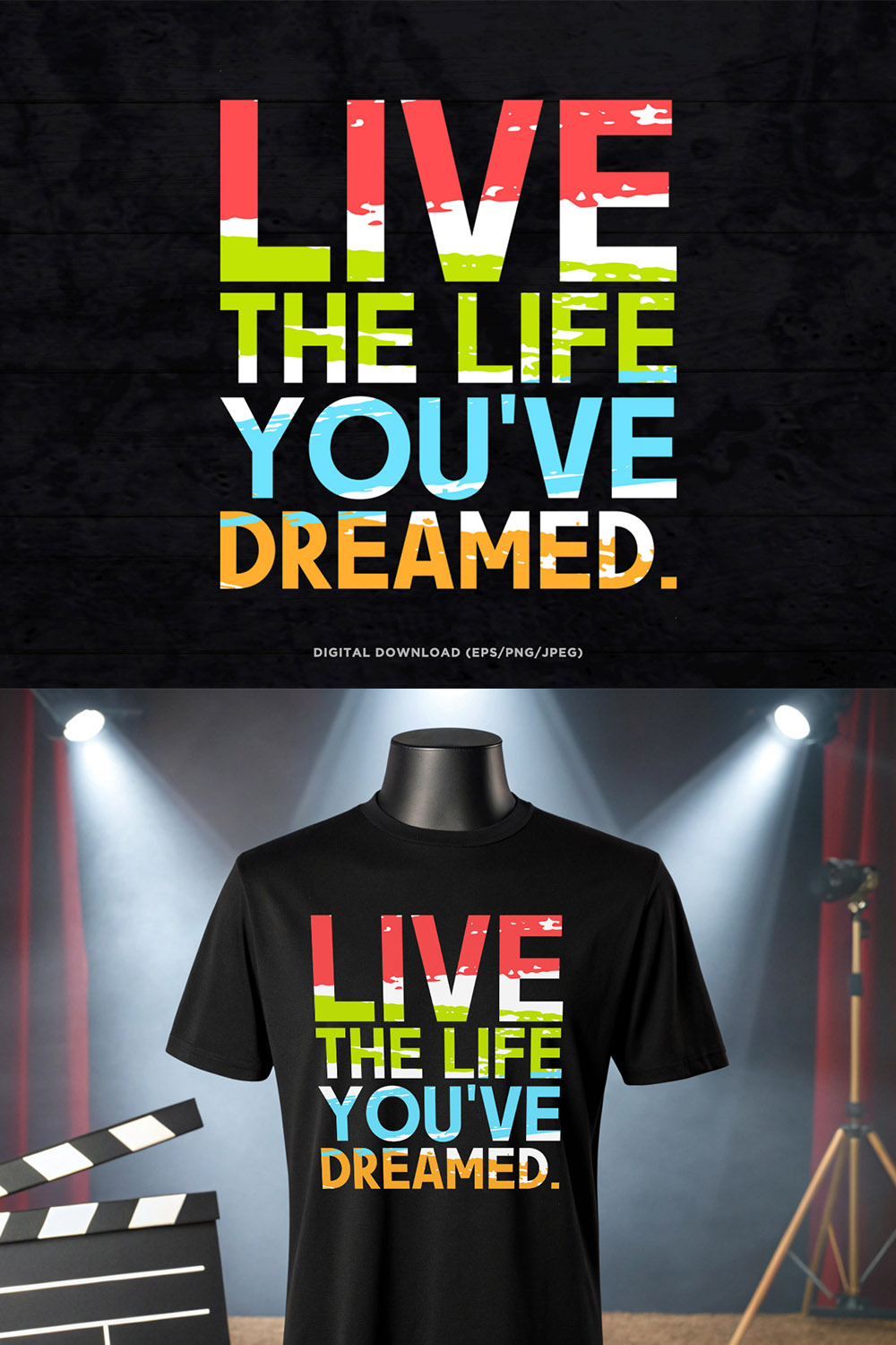 Live The Life You've Dreamed pinterest preview image.