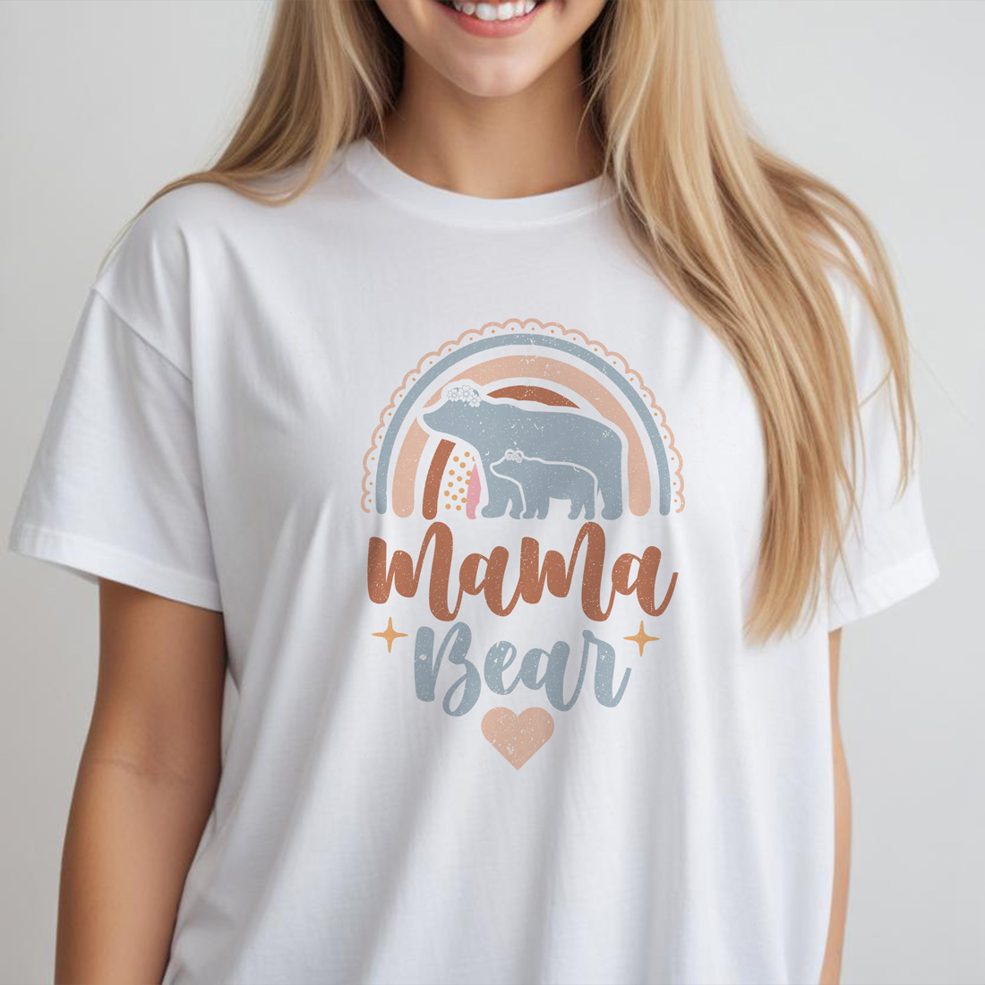 mama bear graphic design 4 white female tshirt front mockup 84