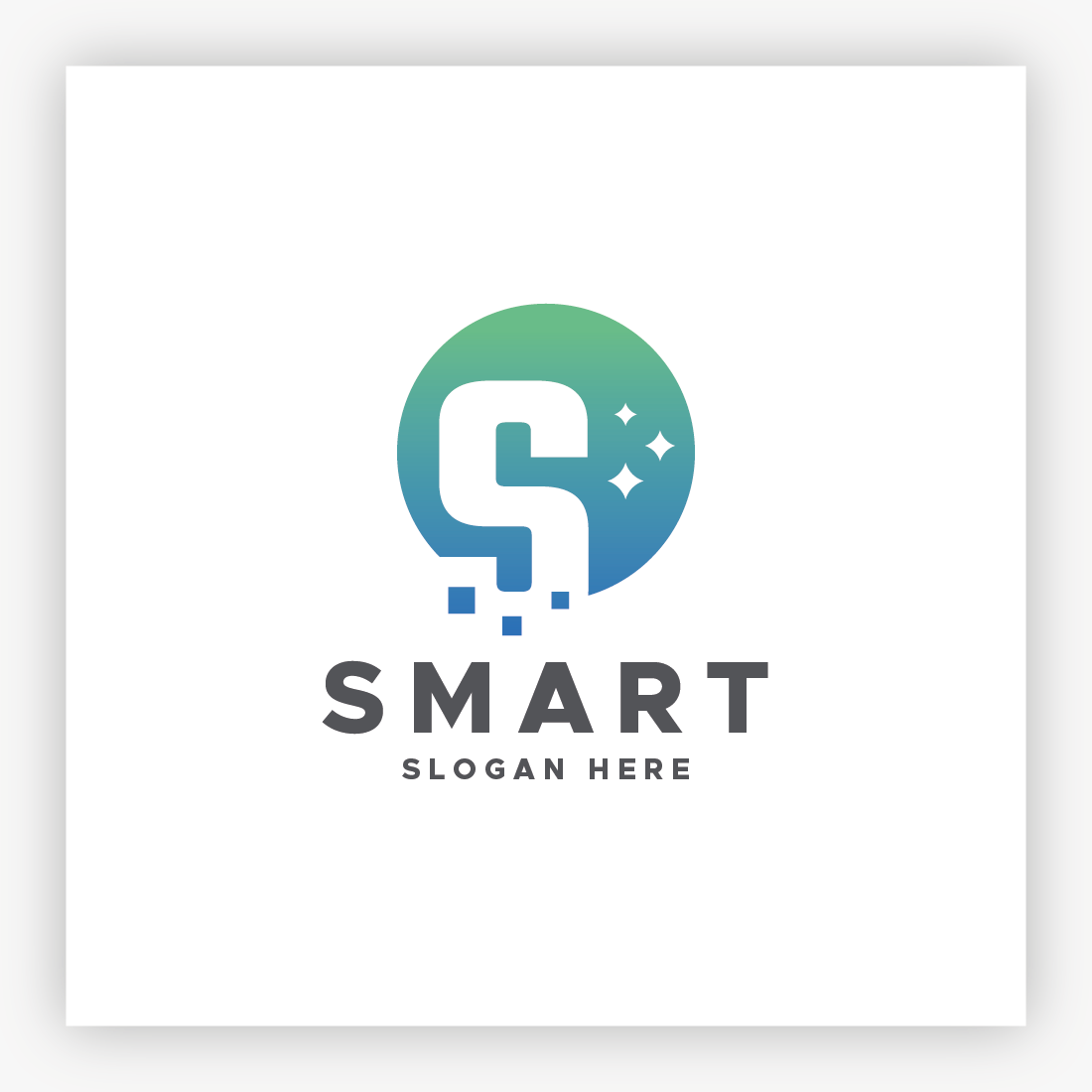 Smart Letter S Logo preview image.