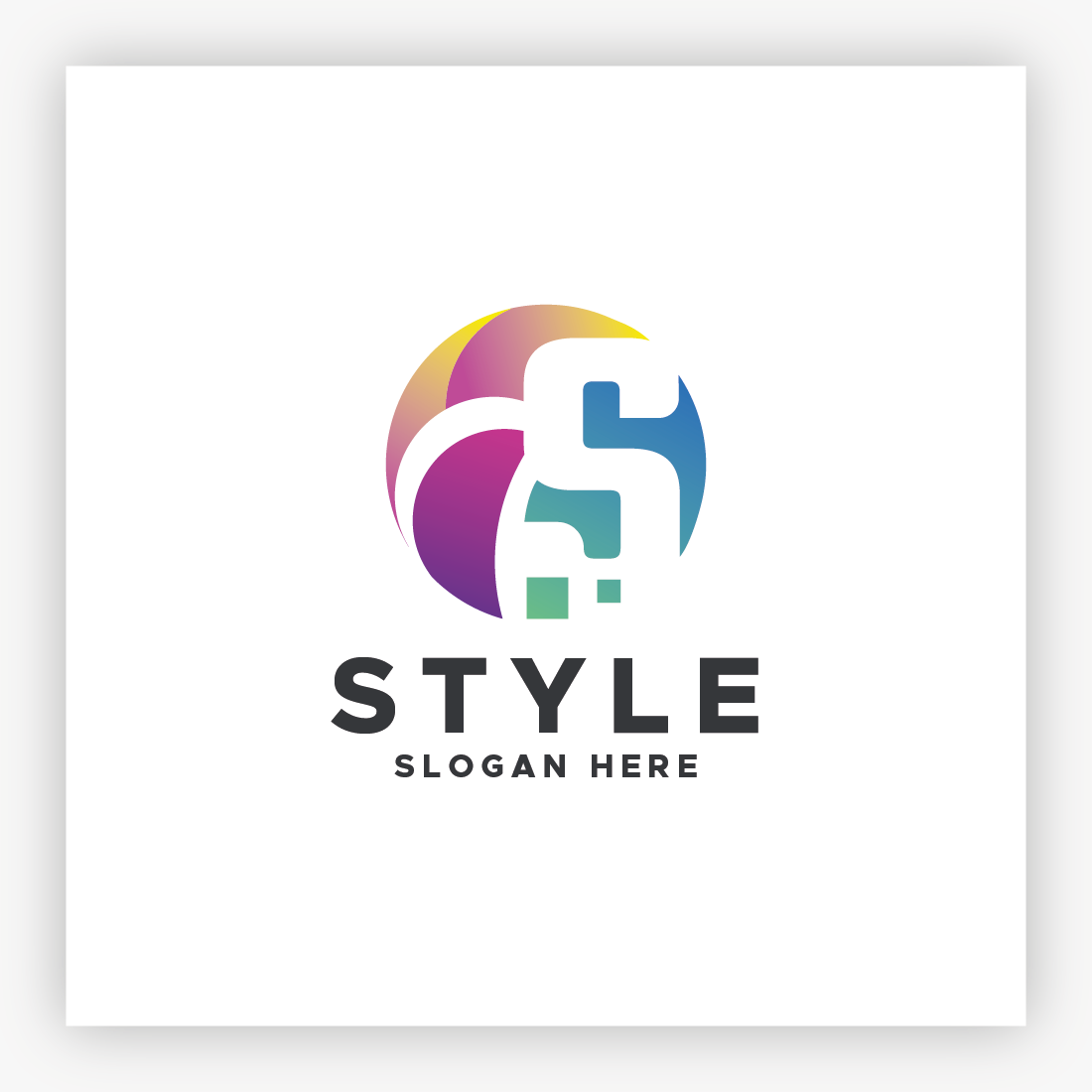 Style Letter S Logo preview image.