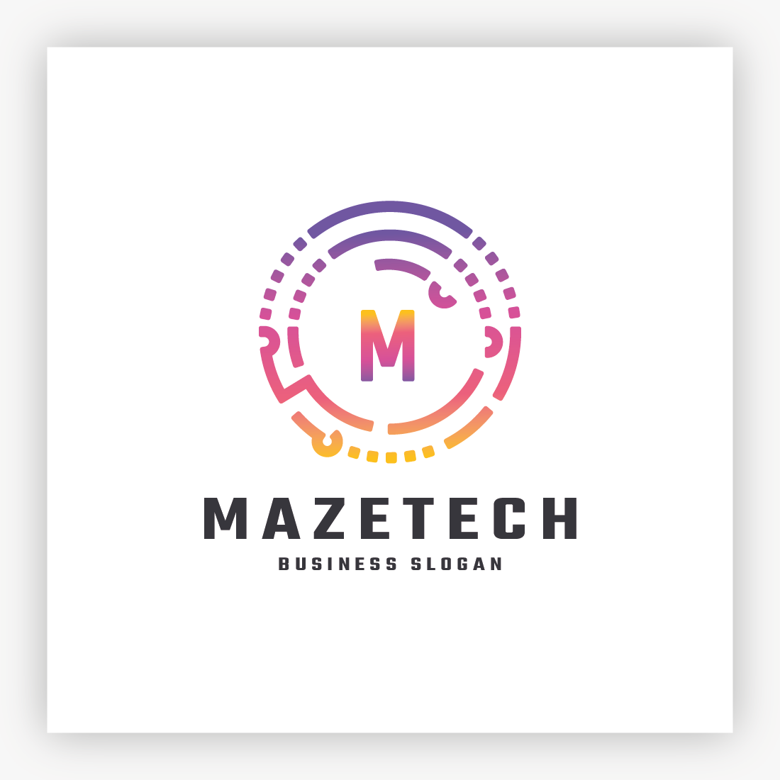 Maze Tech Letter M Logo preview image.