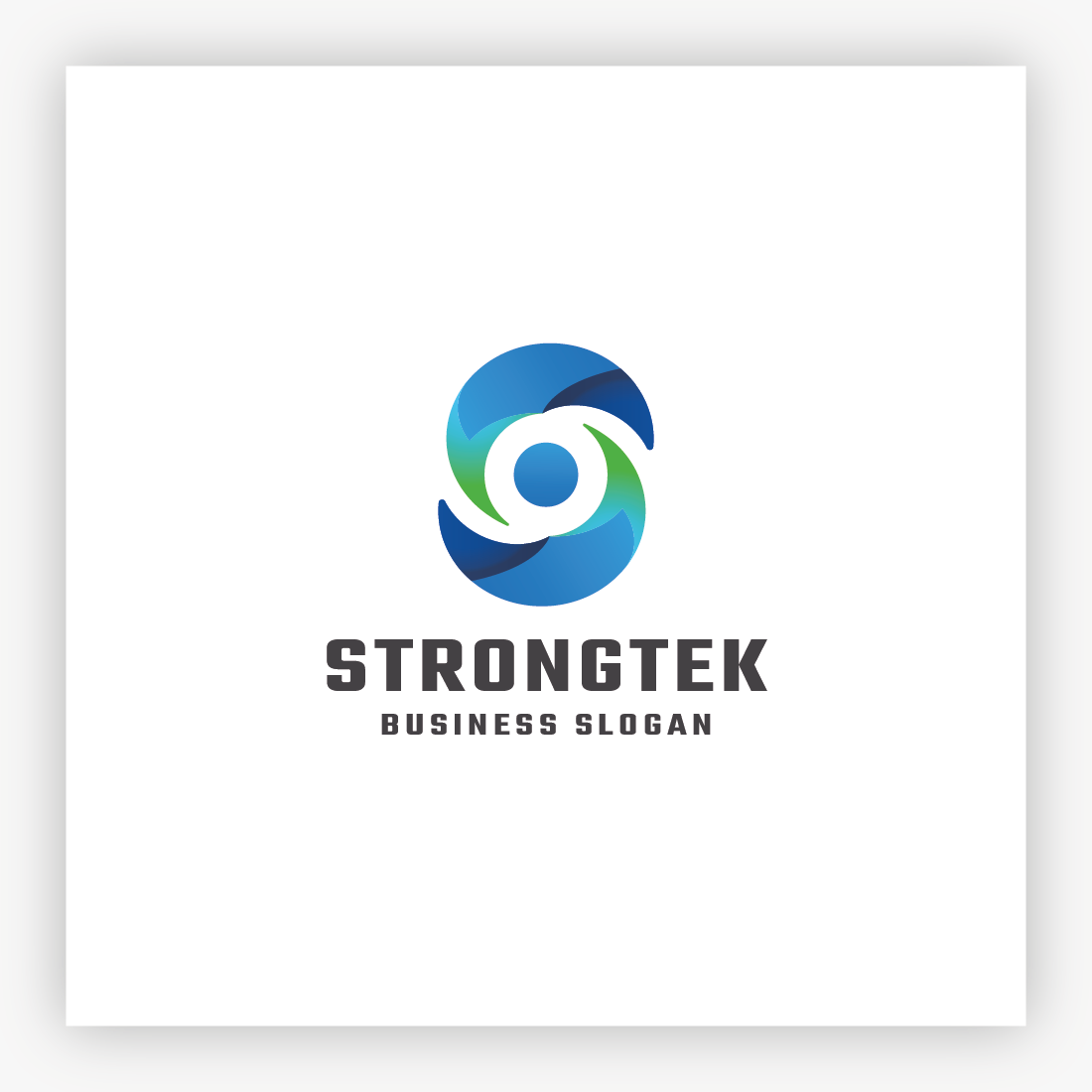 Strongtek S Letter Logo preview image.