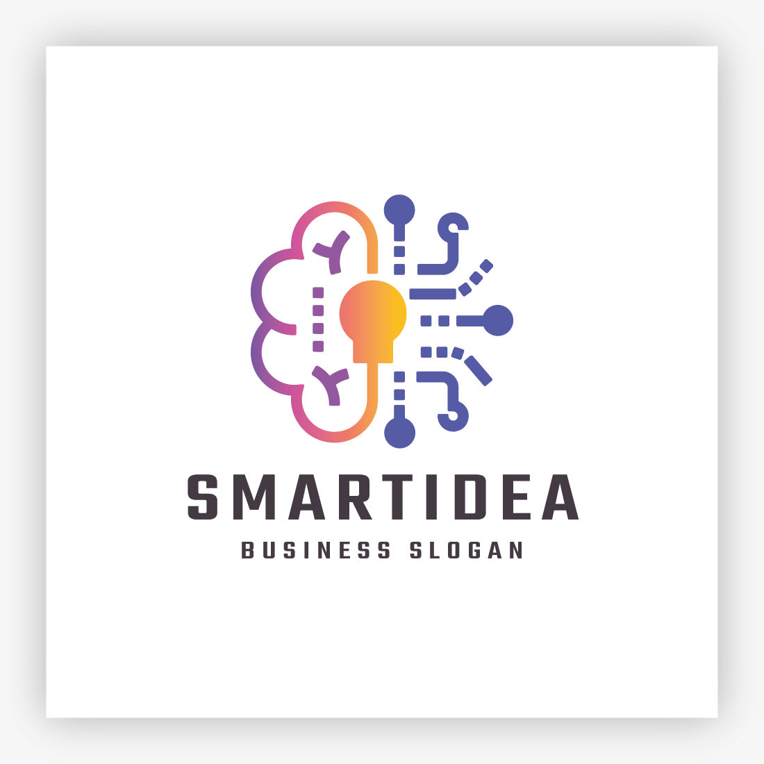 Human Smart Idea Logo preview image.