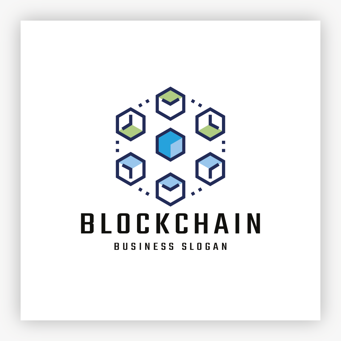 Blockchain Crypto Currency Cash Logo cover image.