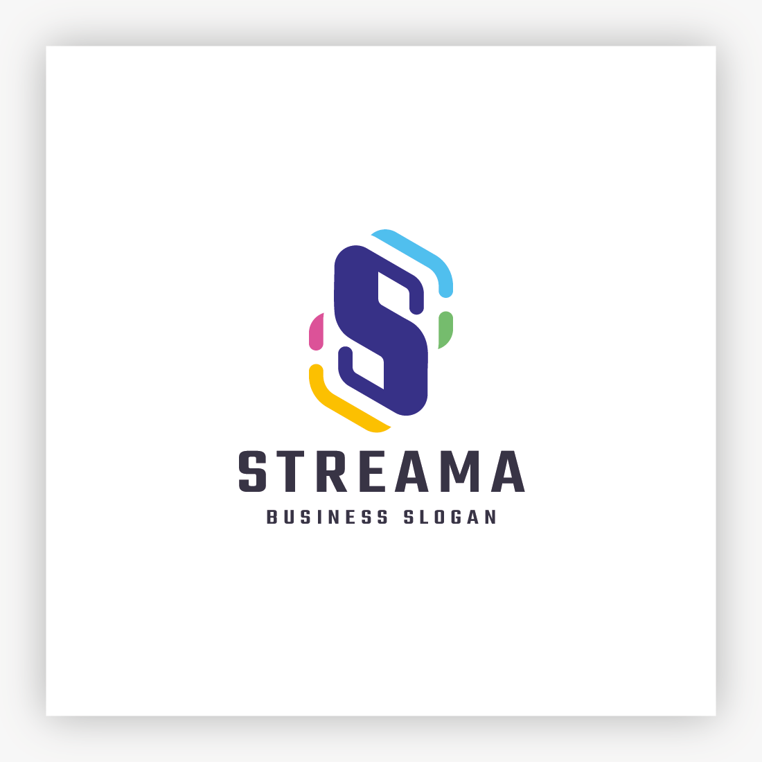 Stream Letter S Logo preview image.