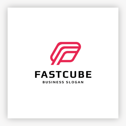 Fast Cube Letter F Logo cover image.