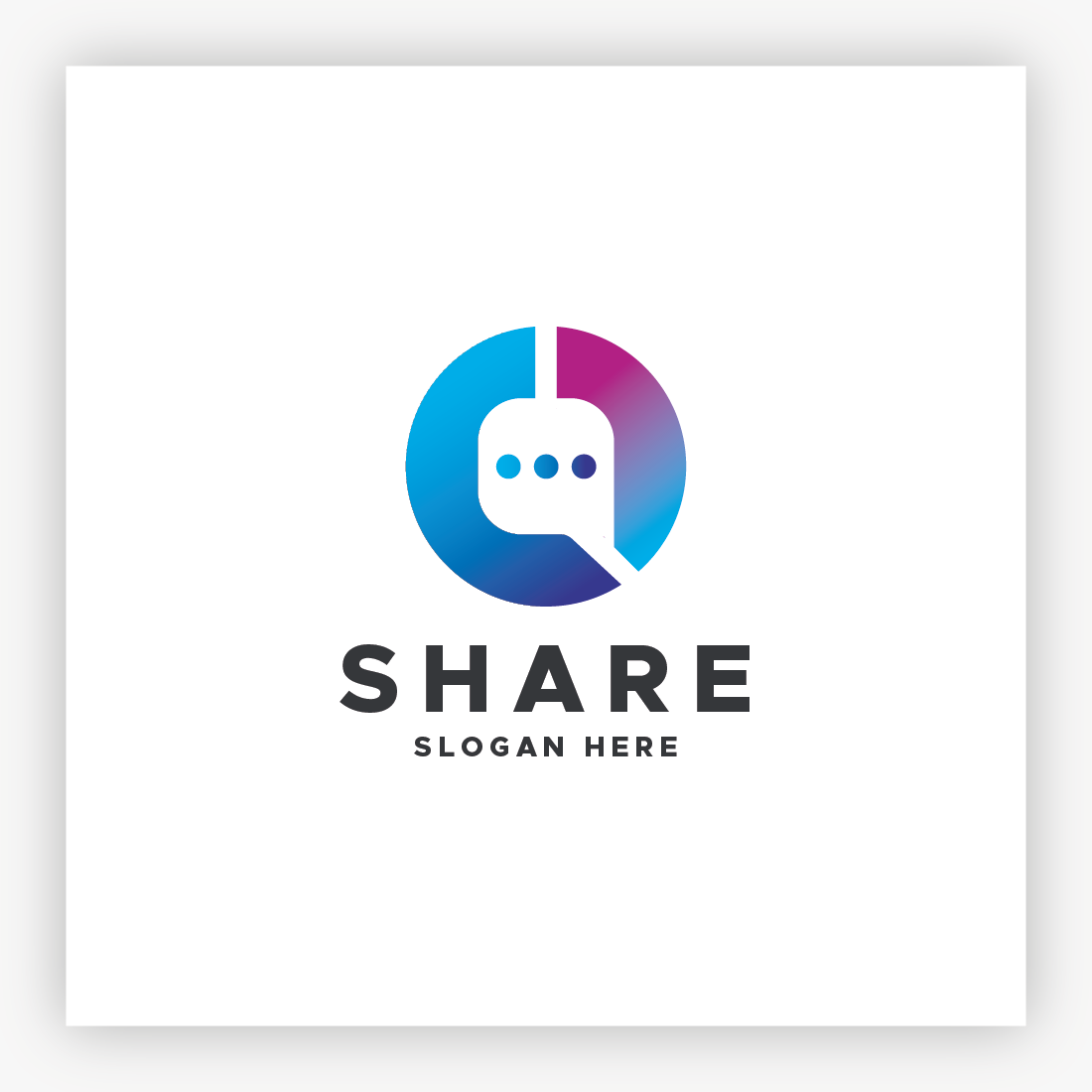 Share Chat Technology Logo cover image.