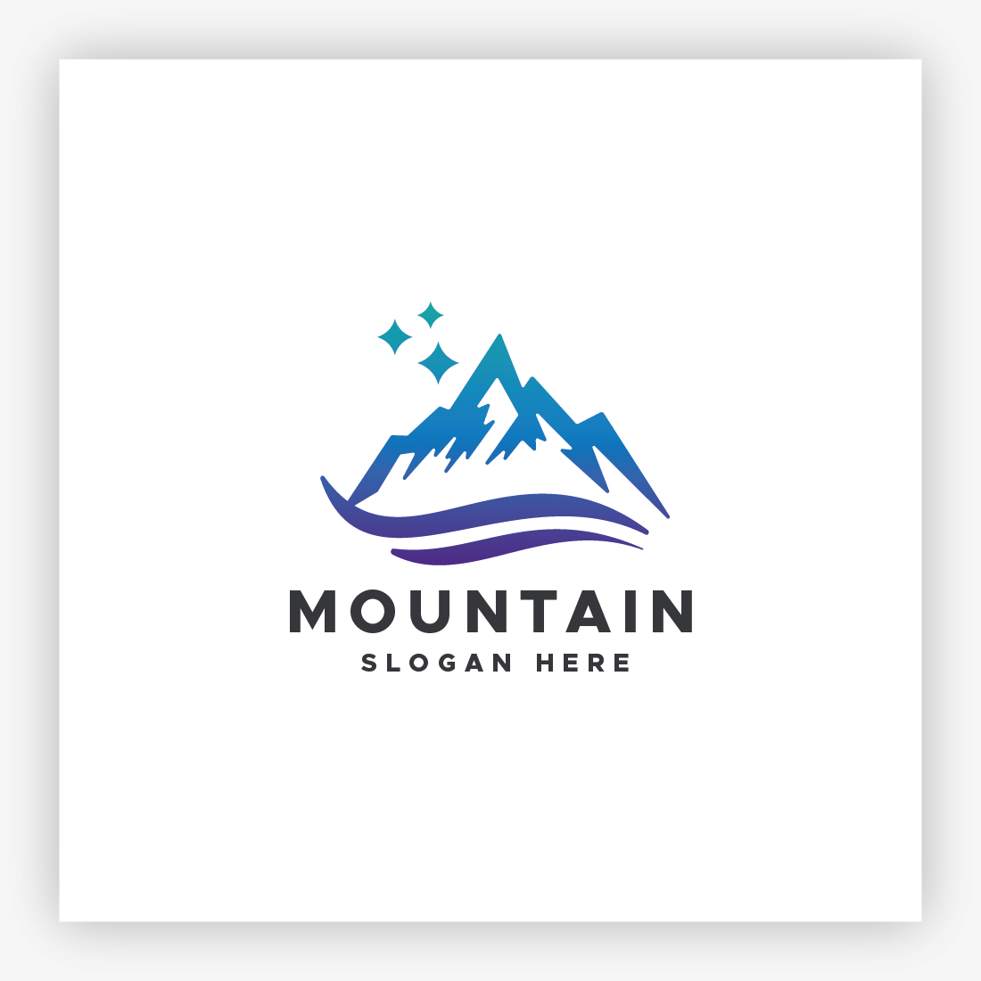 Nature Mountain Environment Logo preview image.