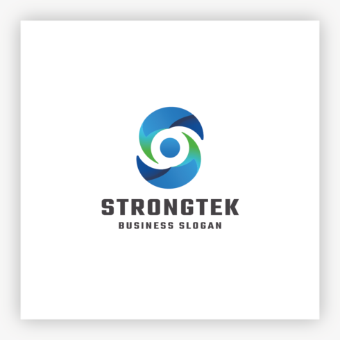 Strongtek S Letter Logo cover image.