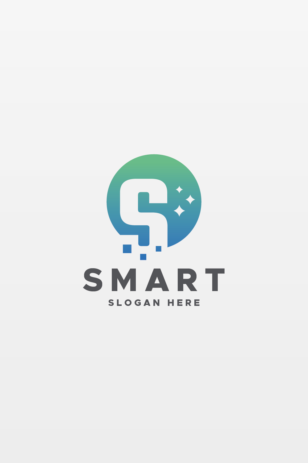 Smart Letter S Logo pinterest preview image.