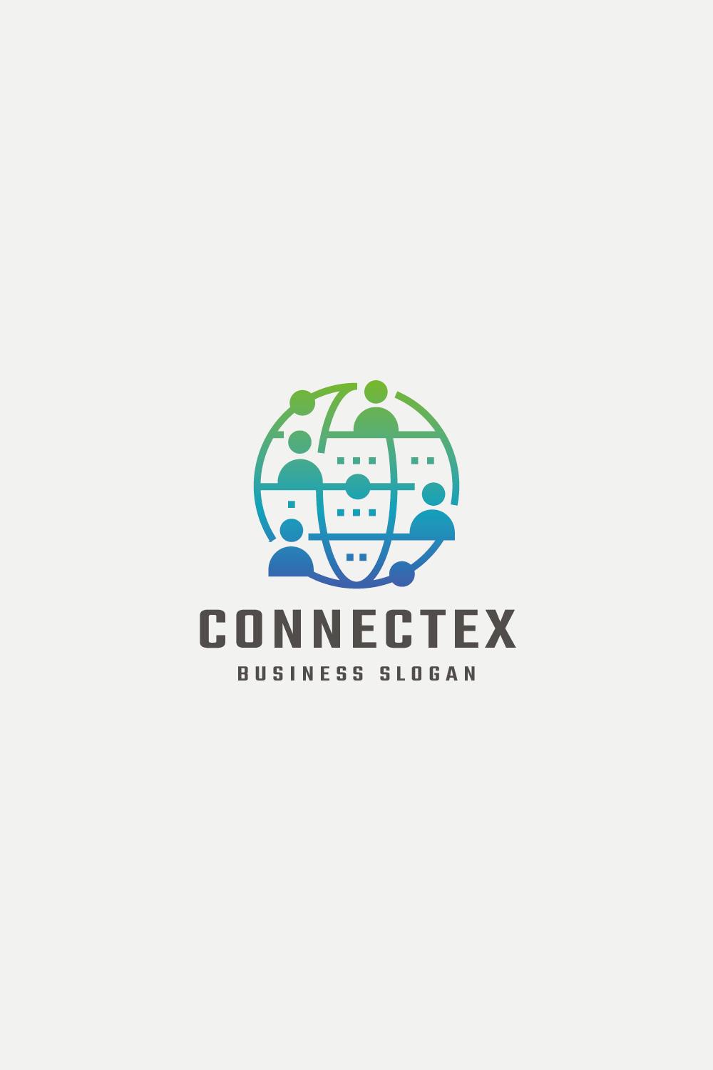 Global Connect Tech Logo pinterest preview image.