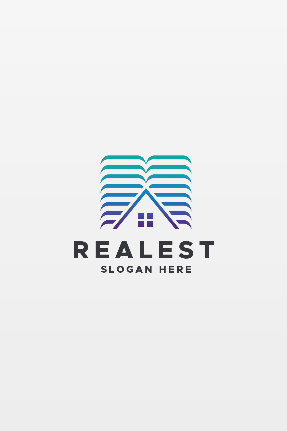 Modern City Real Estate Logo pinterest preview image.