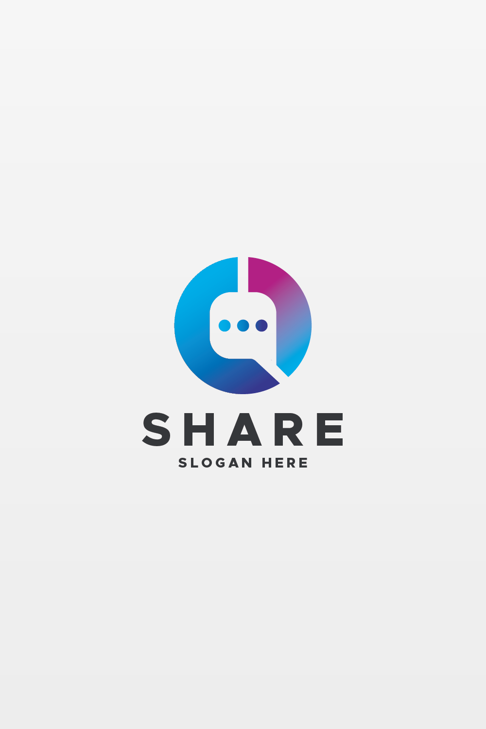 Share Chat Technology Logo pinterest preview image.