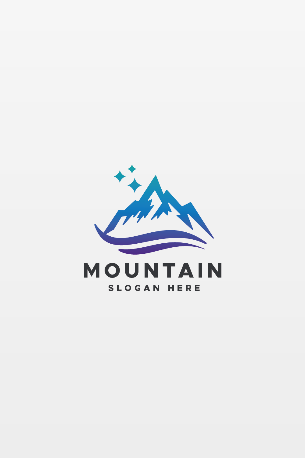 Nature Mountain Environment Logo pinterest preview image.