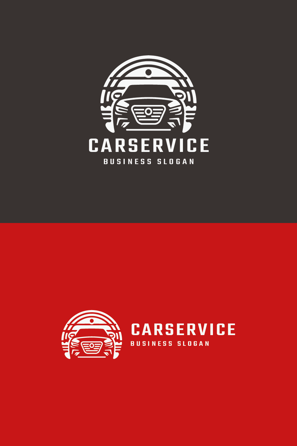 Car Service Company Logo pinterest preview image.