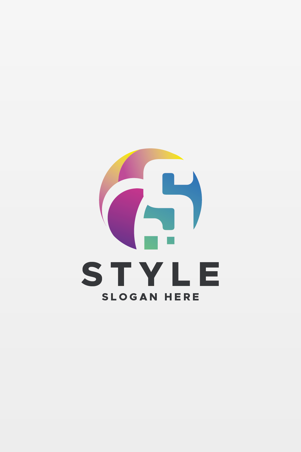 Style Letter S Logo pinterest preview image.