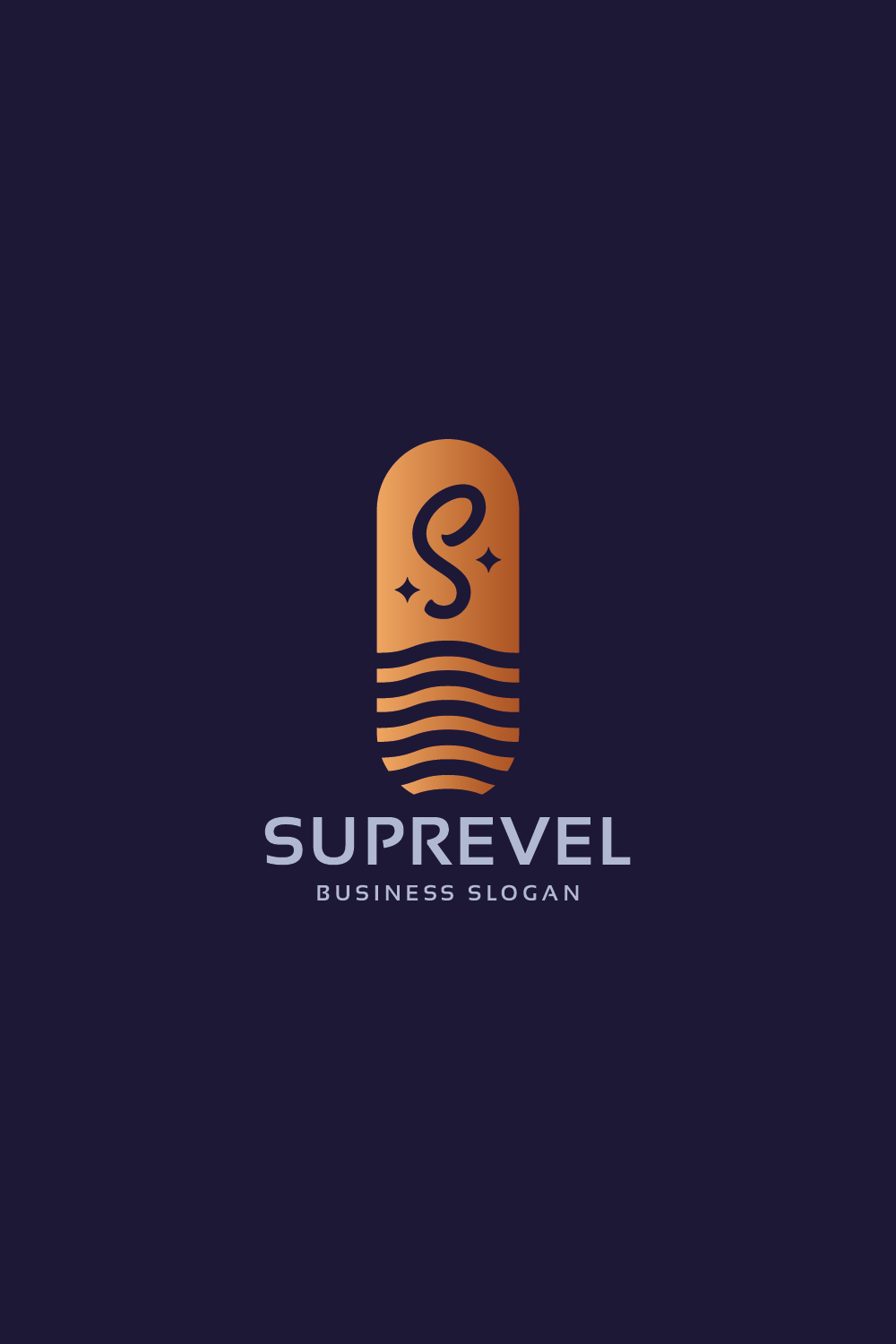 Suprevel Letter S Logo pinterest preview image.