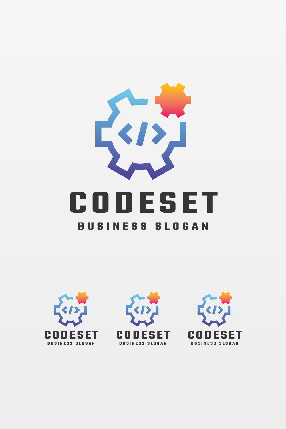 Code Switch Gear Logo pinterest preview image.