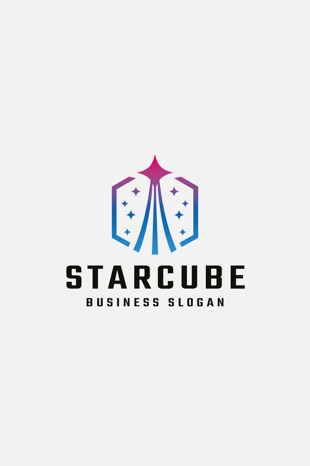 Star Cube Way Logo pinterest preview image.