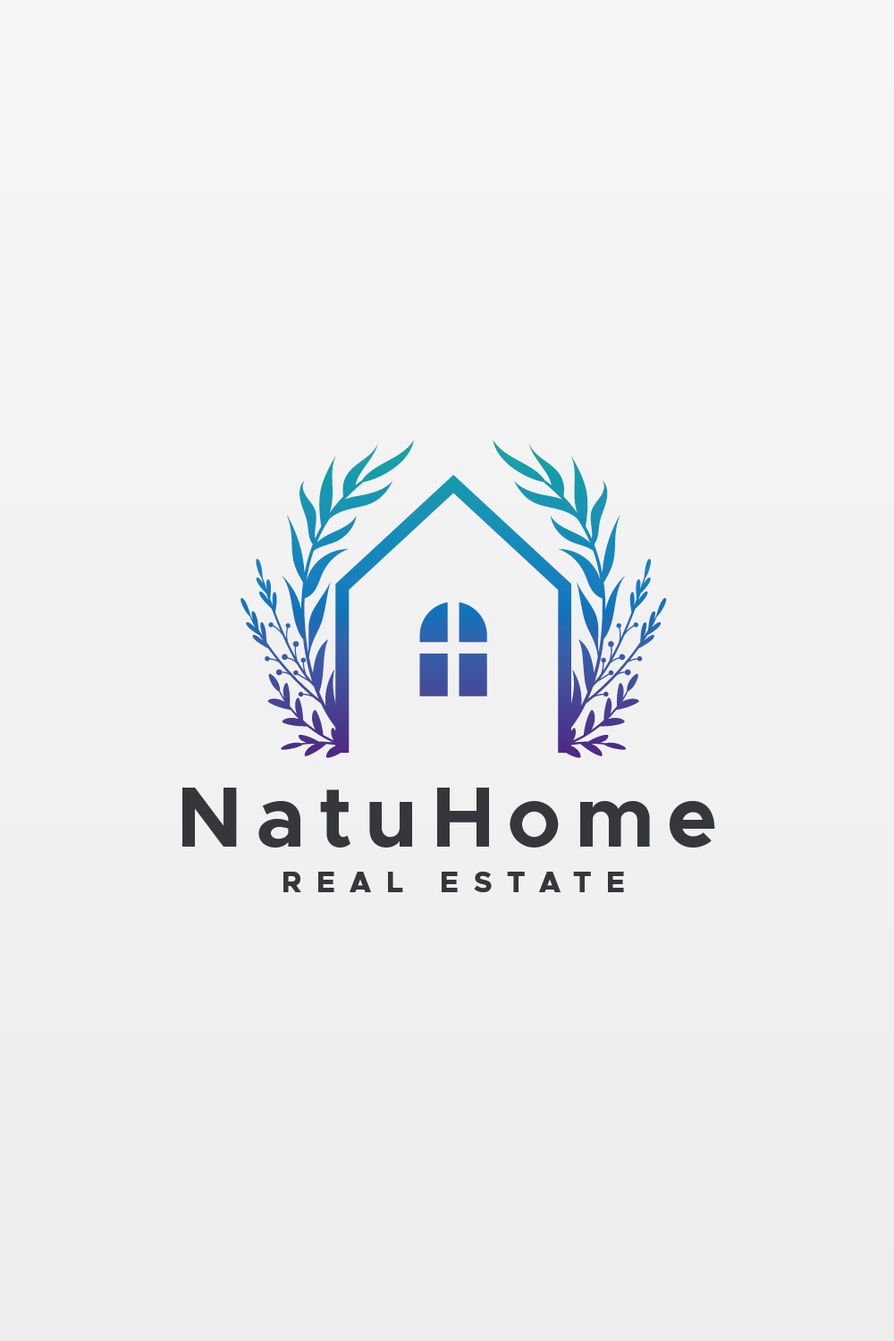 Nature Home Real Estate Logo pinterest preview image.