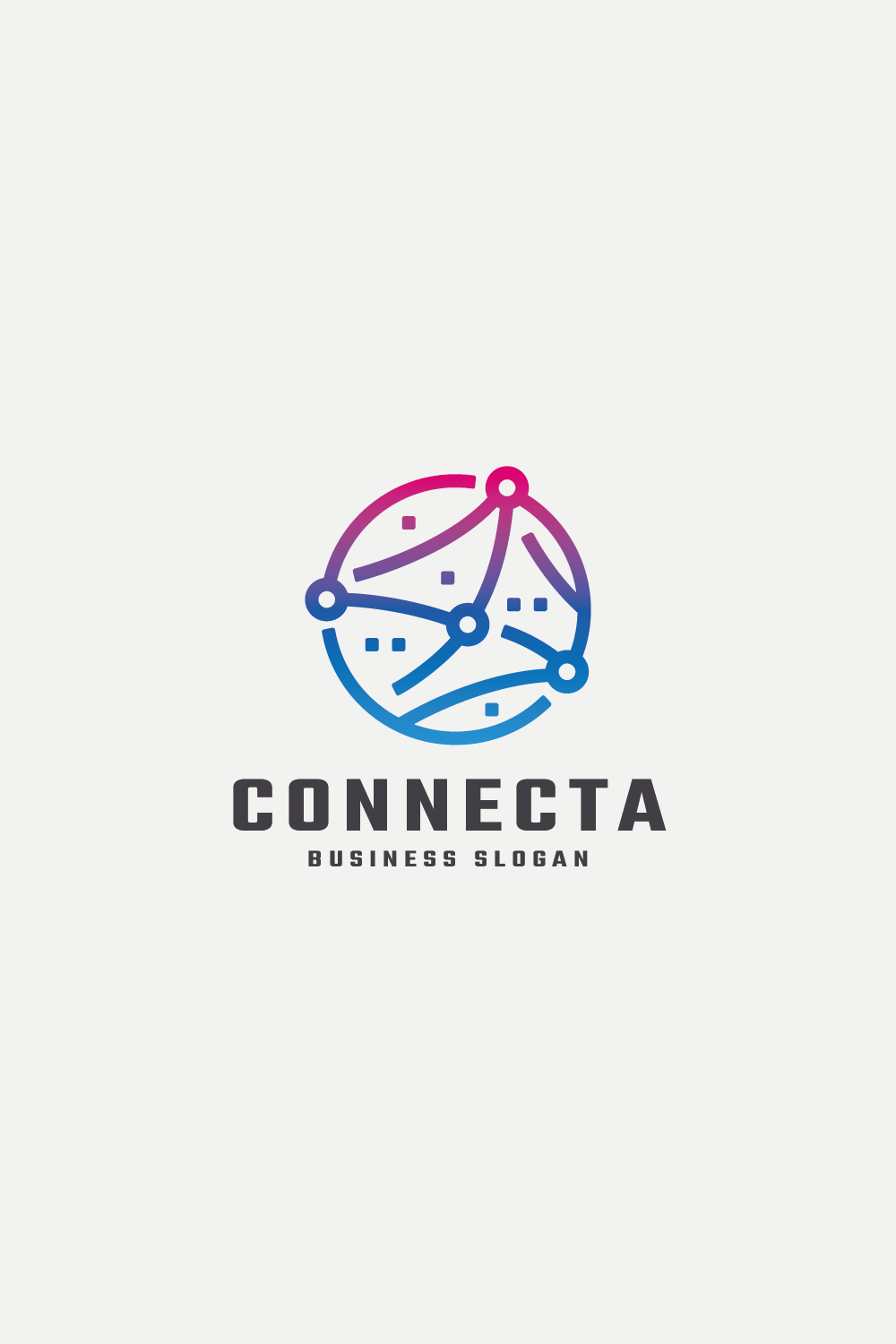 Professional Network Connect Logo pinterest preview image.