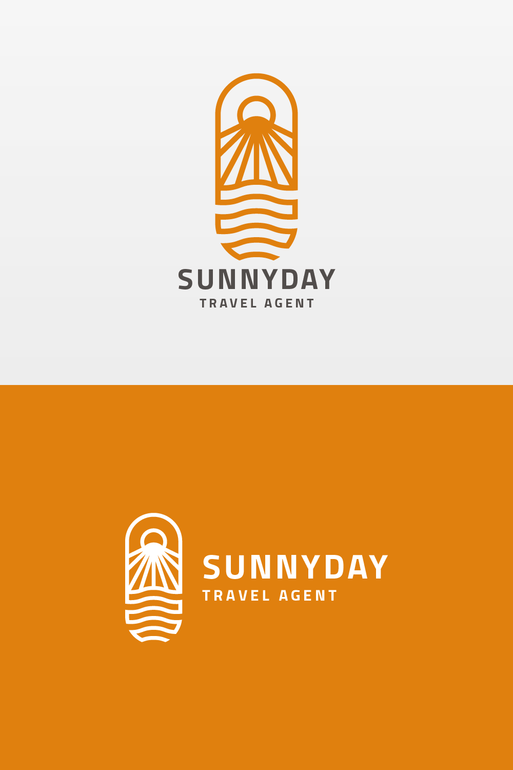 Sunny Day Travel Agent Logo pinterest preview image.