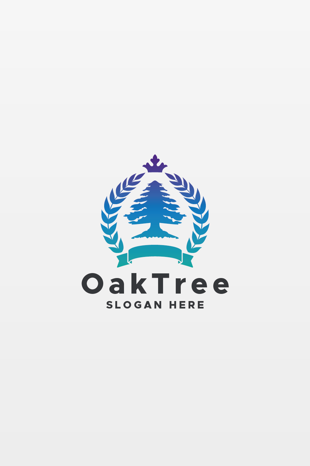 Oak Tree Fields Logo pinterest preview image.