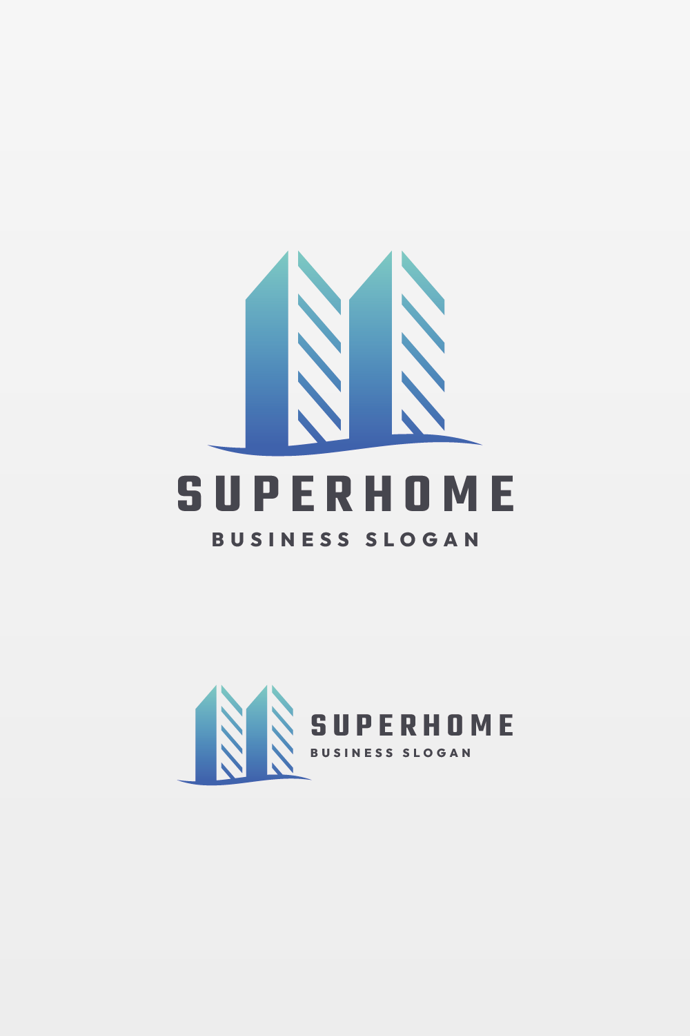 Super Home Real Estate Logo pinterest preview image.