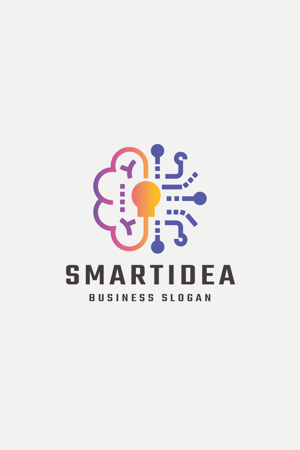 Human Smart Idea Logo pinterest preview image.