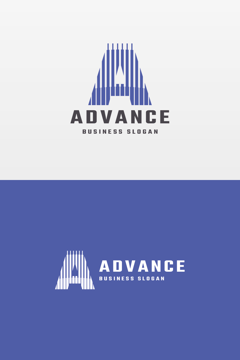 Advance Letter A Logo pinterest preview image.