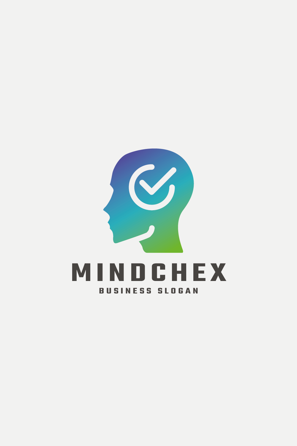 Human Mind Intelligence Check Logo pinterest preview image.