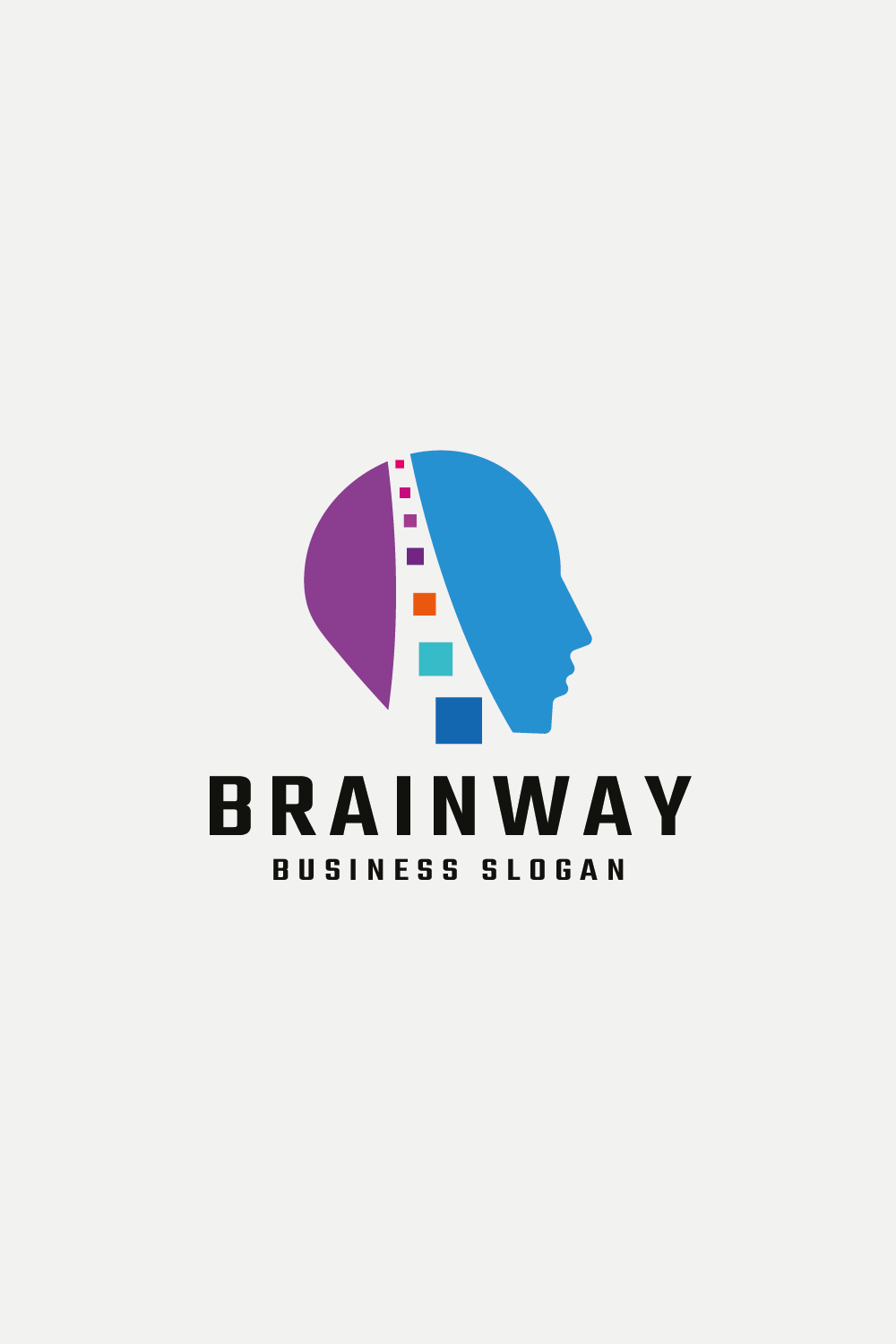 Digital Brain Way Logo pinterest preview image.