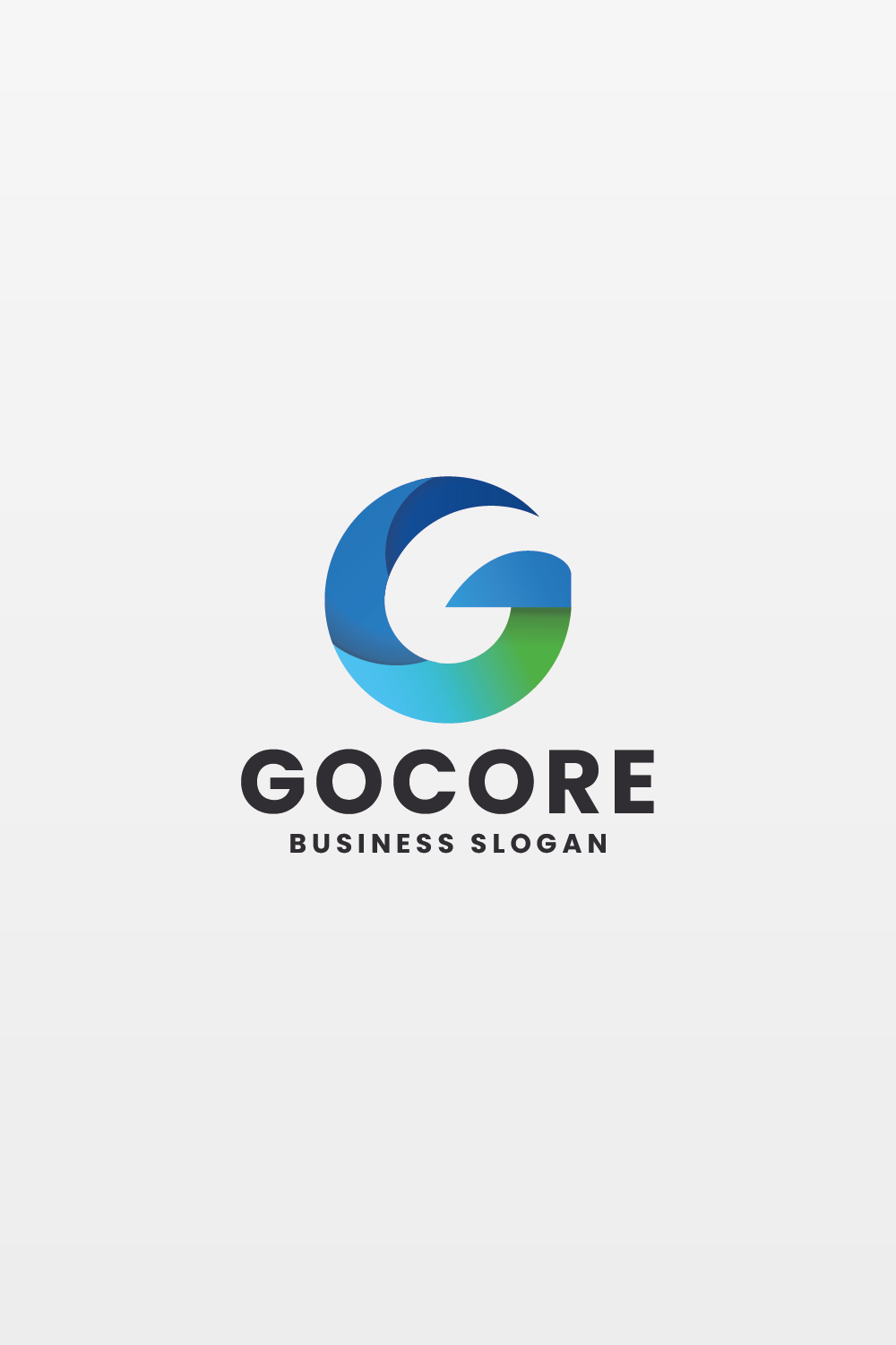 Go Core G Letter Logo pinterest preview image.