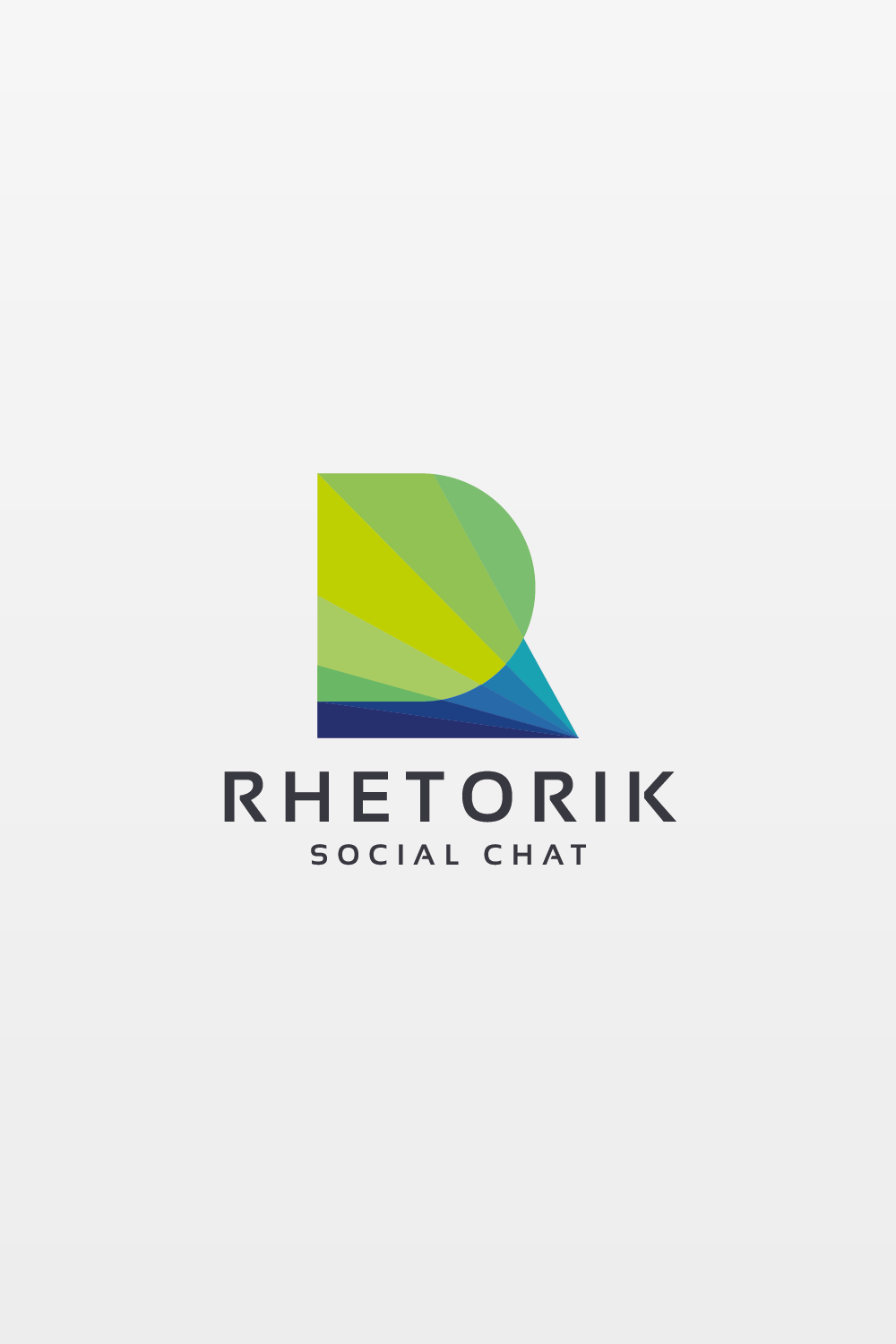 Rhetorik Letter R Logo pinterest preview image.