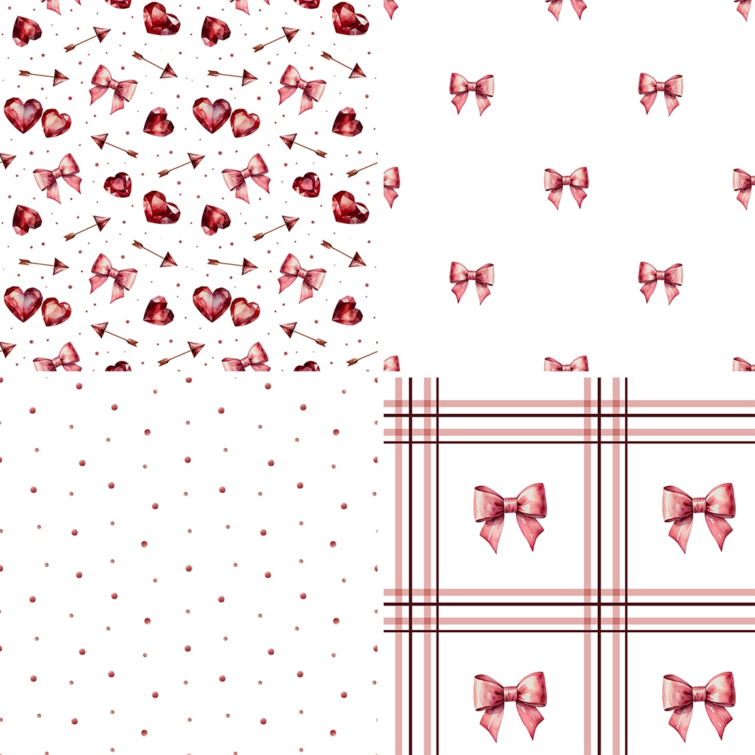 Valentine’s Day patterns preview image.