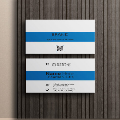 creative and simple modern business card design cover image.