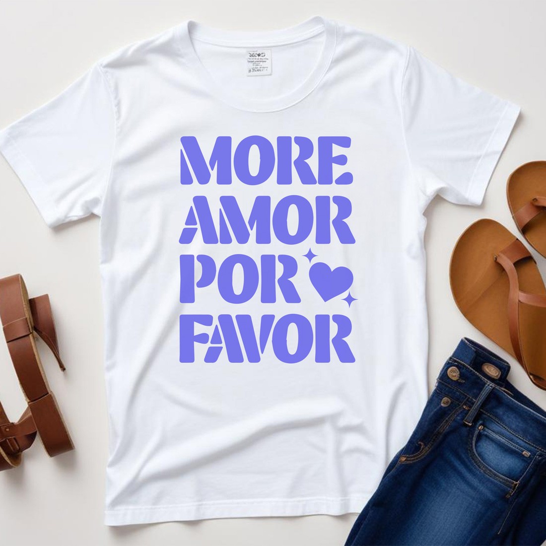 more amor por favor plane tshirt mockup 502