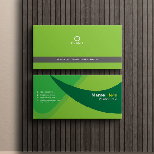 creative and simple modern business card design cover image.