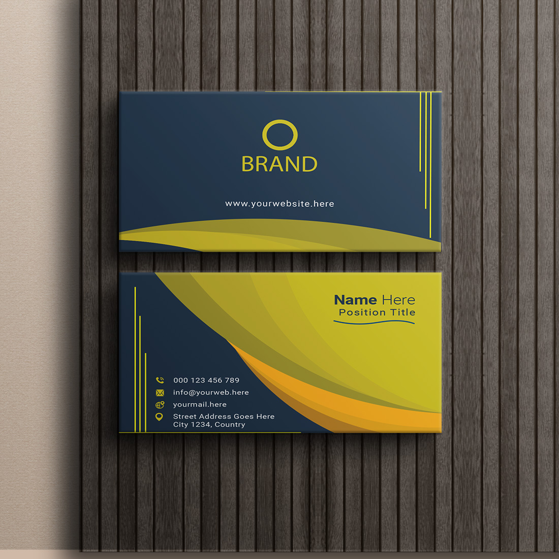 creative and simple modern business card design cover image.