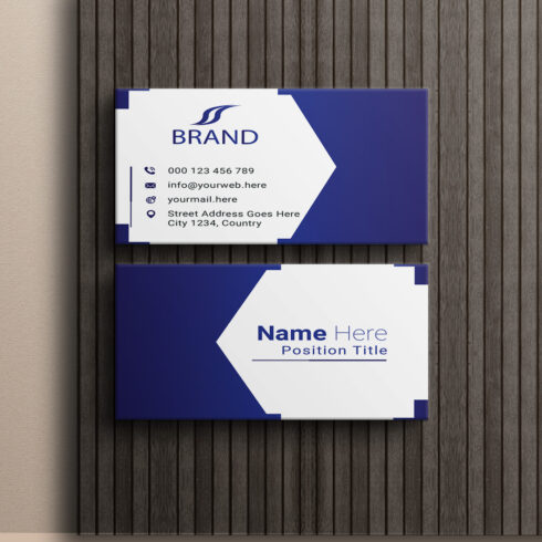 creative and simple modern business card design cover image.