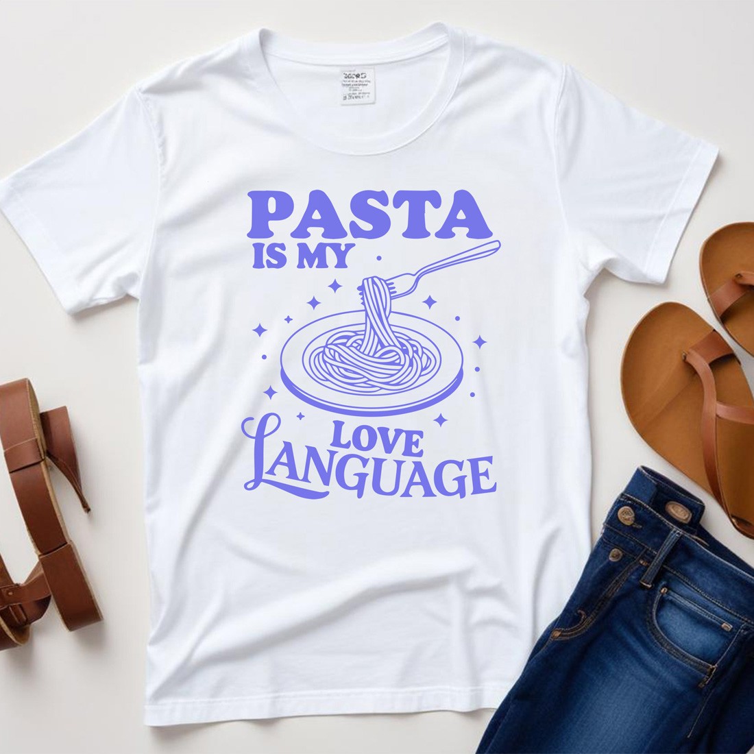 pasta is my love language plane tshirt mockup 526