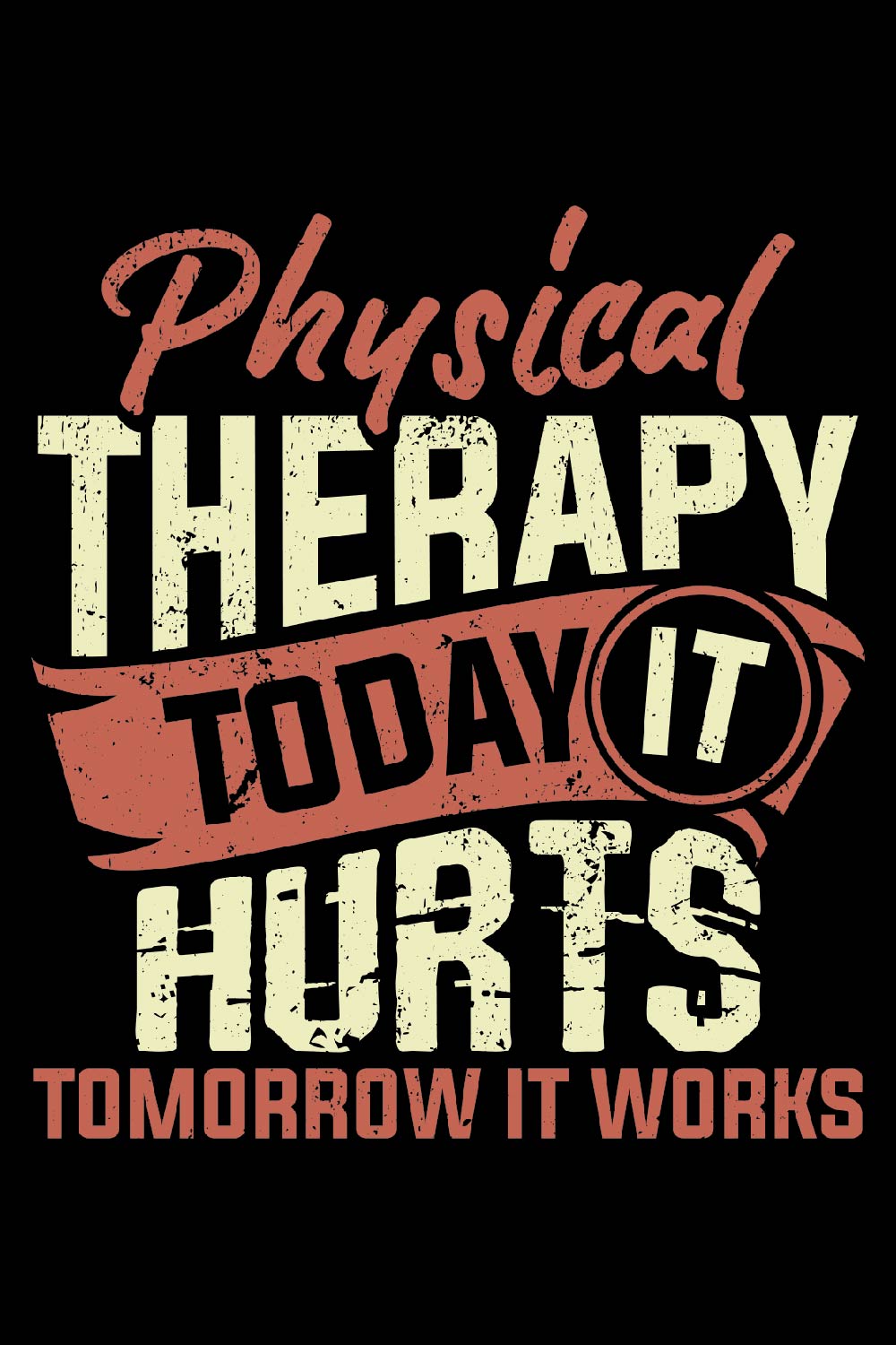 Physical Therapist premium quality T shirt design bundle pinterest preview image.