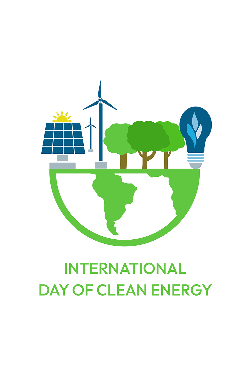 International day of clean energy pinterest preview image.