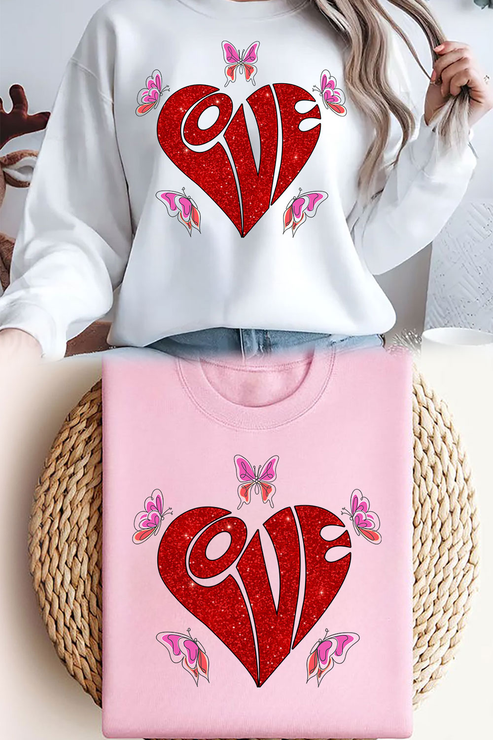 Love Valentine day t shirt design png pinterest preview image.