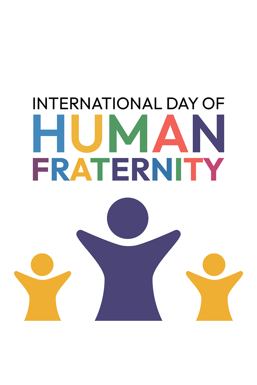 International day of human fraternity pinterest preview image.