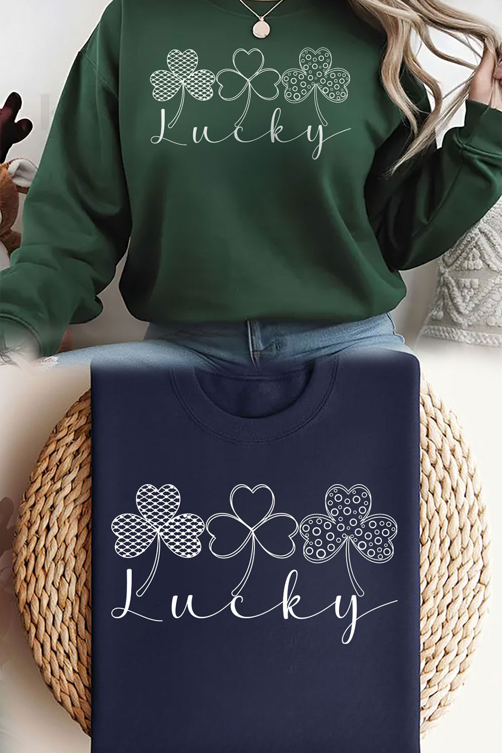 St Patrick’s Day T-shirt Design, Lucky Png, St Patrick’s Day Png, Retro Shamrock Png, Lucky Varsity Png, Sublimation Design, Lucky svg, pinterest preview image.